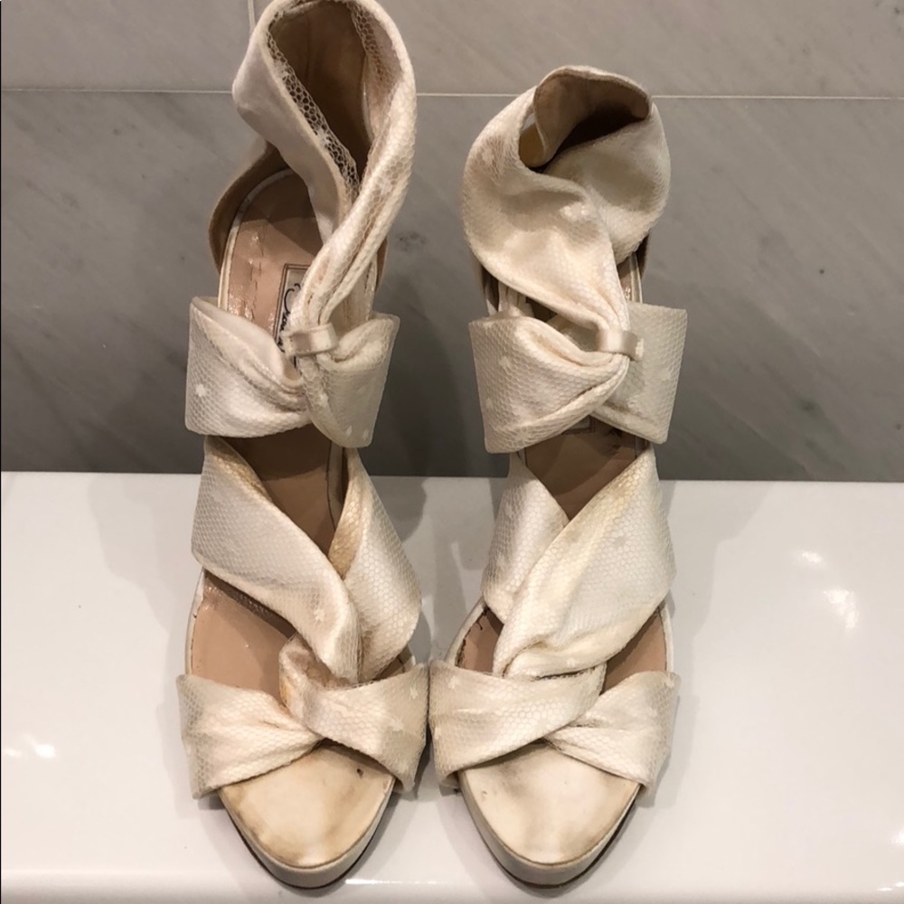Oscar de la rente size 41 bridal sandal